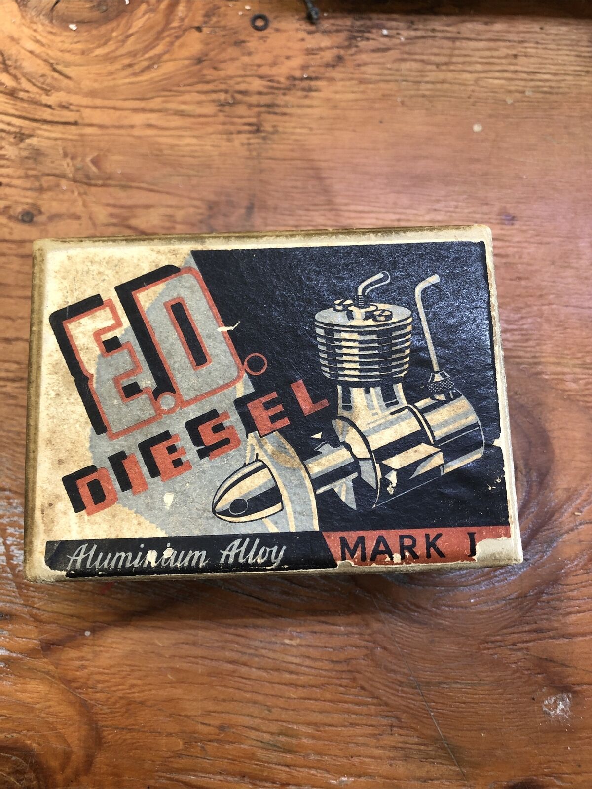 Rare 1948 English Miniature E.d. Bee Mk.i / 1cc Diesel Model Engine In Box