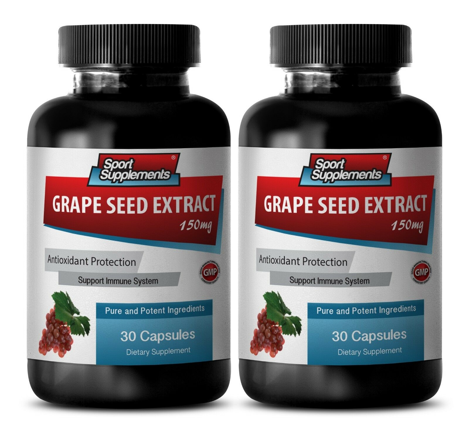 Grape Seed Resveratrol - Grape Seed Extract 95% 150 - Appetite Control Energy 2b